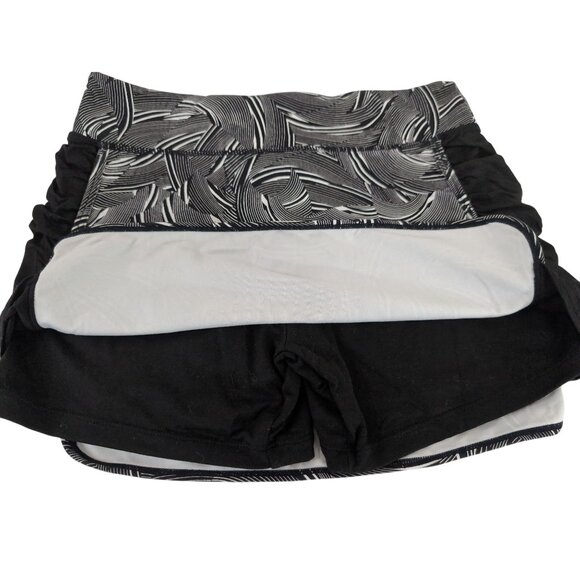 Colosseum Athletic Skort Womens S Black White Skirt Attached Shorts Running Gym‎ - Picture 3 of 8